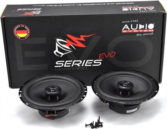 Audio System MXC 165 EVO Coaxial Luidsprekers 165mm 3 Ohm 2x 120/80 Watt / Auto Speakers