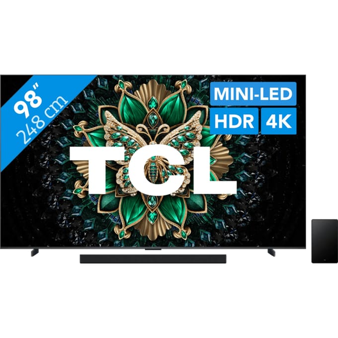TCL 98" QD Mini-led C61K 4K (2025) + TCL Q65H