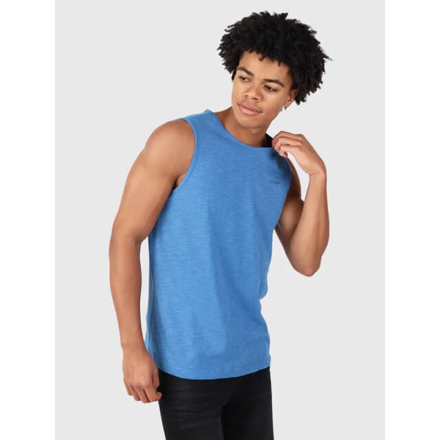 Brunotti Malaku-Slub Heren Singlet - Blauw - S