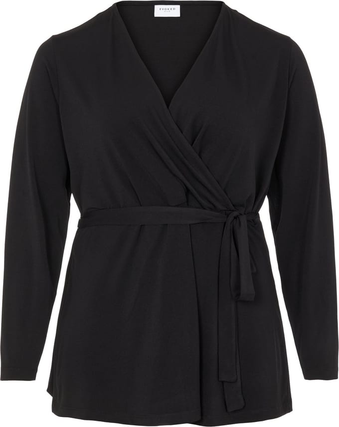 VIBORNEO L/S WRAP TOP/SU/CUR - NOOS
