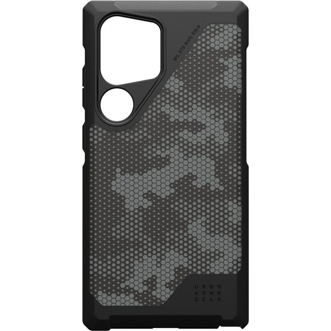 UAG Metropolis LT Backcover Magnet voor de Samsung Galaxy S24 Ultra - Camo Graphite
