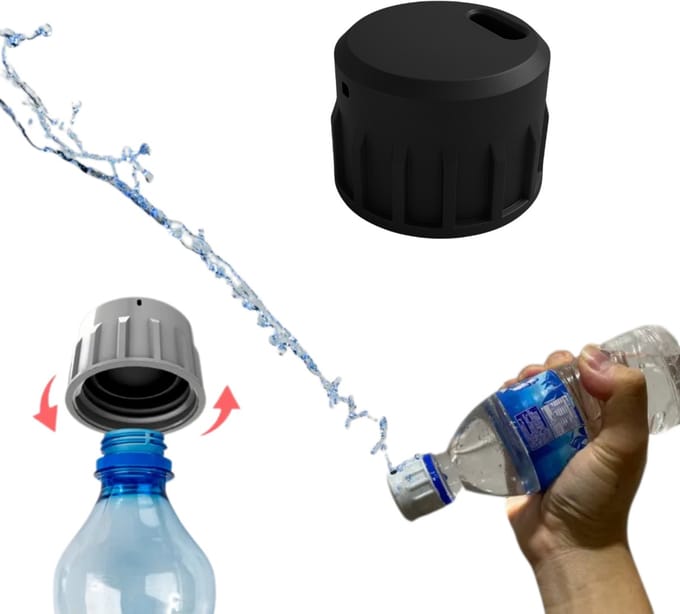 Draagbare bidet - Zwart - universeel voor elke fles -