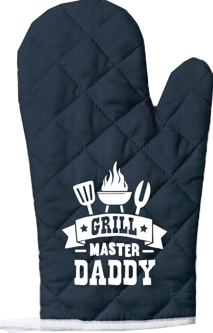 EIZOOK Ovenwant Grill Master Daddy - Functioneel - Navy Blauw met Witte opdruk