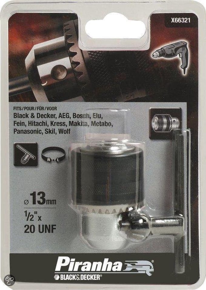 Piranha Boorhouder 1/2" x 20mm X66321