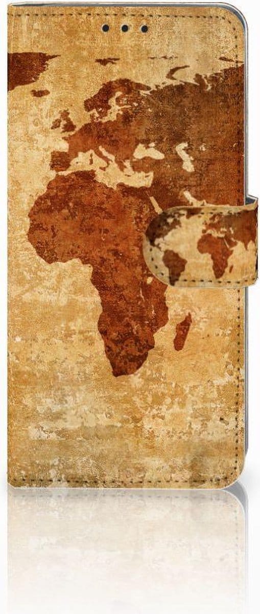 Huawei P30 Pro Flip Cover Wereldkaart