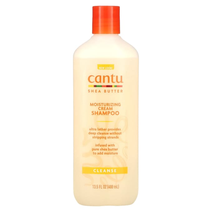 Cantu, Beurre de karité, Shampoing crème hydratant, 13,5 fl oz (400 ml) beige