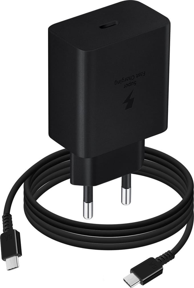 Samsung 45W Power Adapter 220V Lader - incl. USB-C naar USB-C Kabel - 1.8m - Zwart
