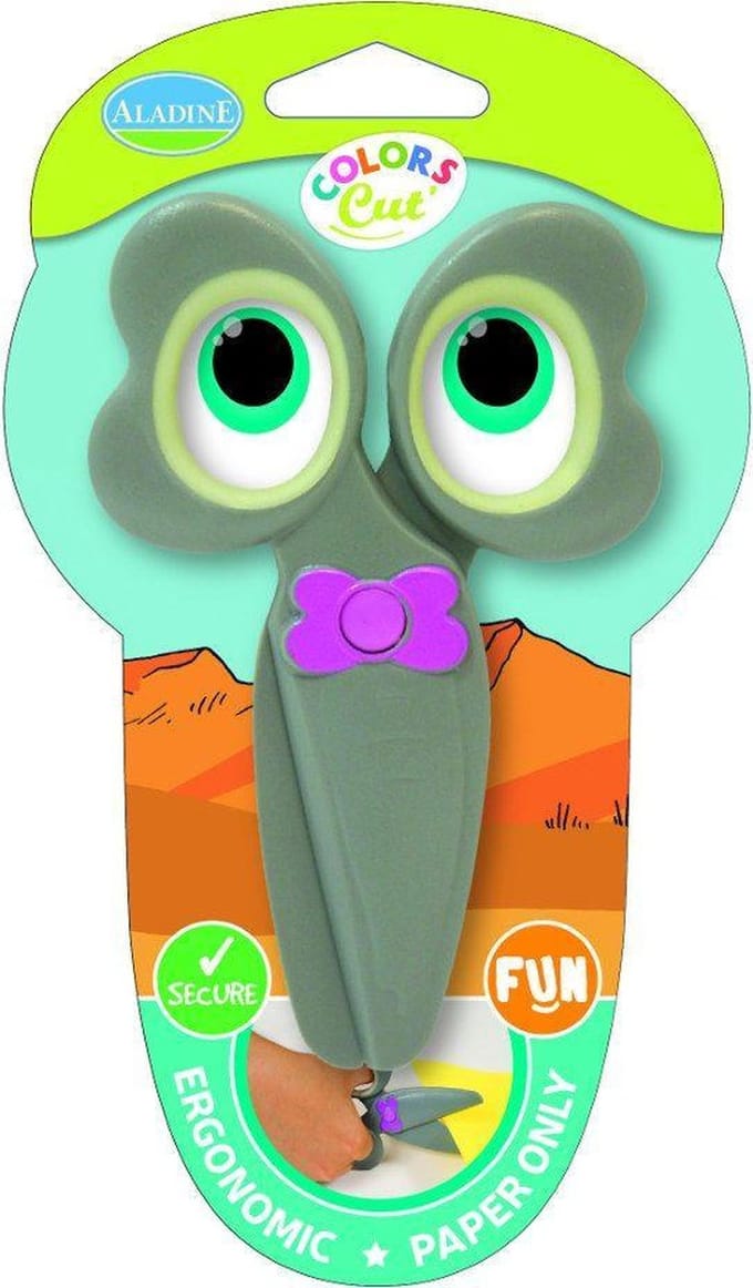 Aladine olifant papierschaar voor kinderen - veilig knutselen.