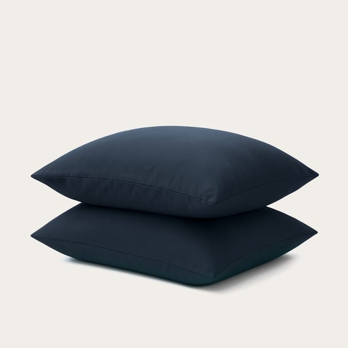 HappyBed Kussenslopen Dark blue 60x70 cm - Kussensloop set 2 stuks - 100% Microvezel - Ultieme slaapcomfort