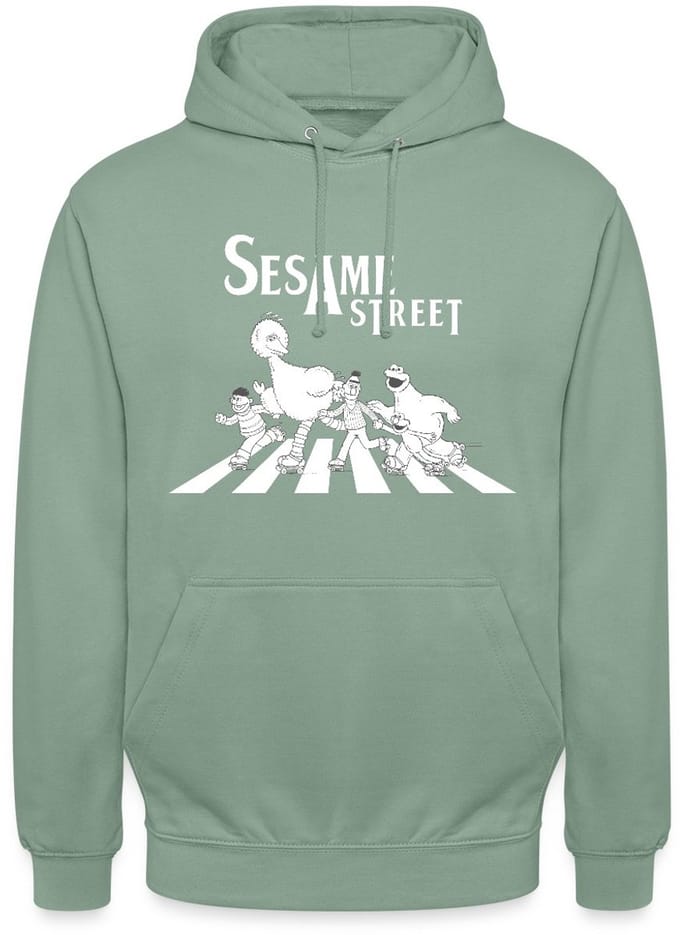 Sesamstraat Parodie Op Abbey Road Hoodie Unisex