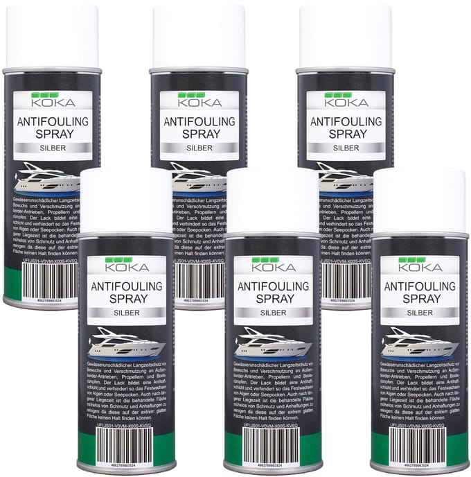 6x Antifouling Spray Zilver