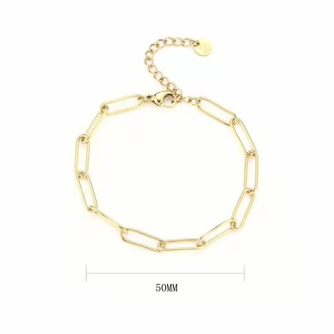 Bijoutheek Armband schakel Goud