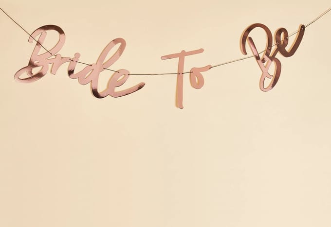 Bride to be' Rosé Goud - 2 Meter