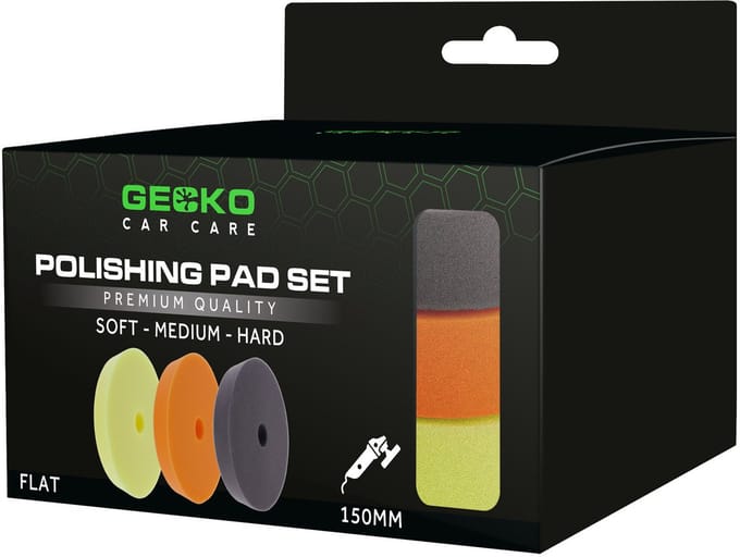 Gecko Polijstpads 150mm 3 Stuks