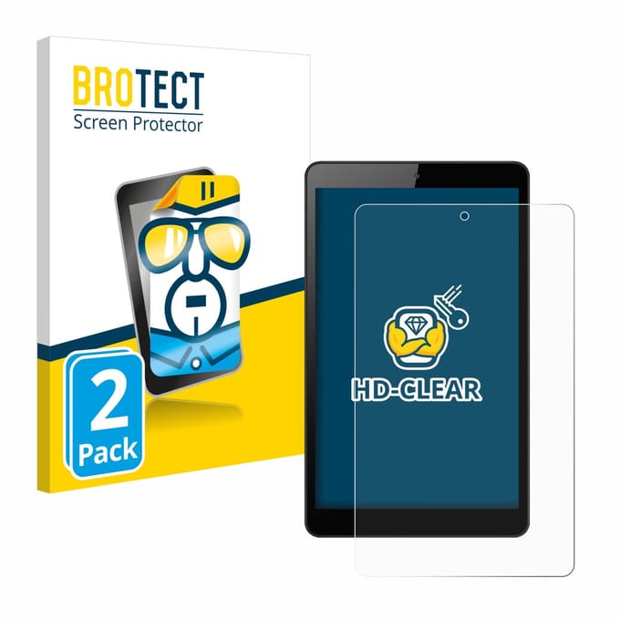 BROTECT - Screenprotector voor Huawei MediaPad M5 Lite 8" - Folie Beschermfolie transparant 2 Stuks