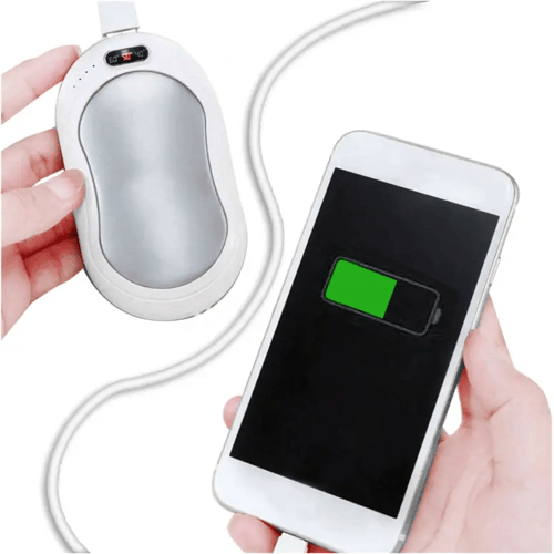 Origin Outdoors USB Handwarmer en 10.000 mAh powerbank (Kleur - Wit)