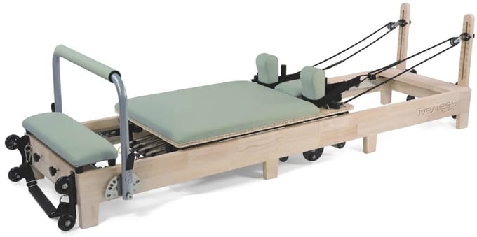 Liveness by Toorx Pilates PTX 3000 Inklapbare Reformer – Eikenhout
