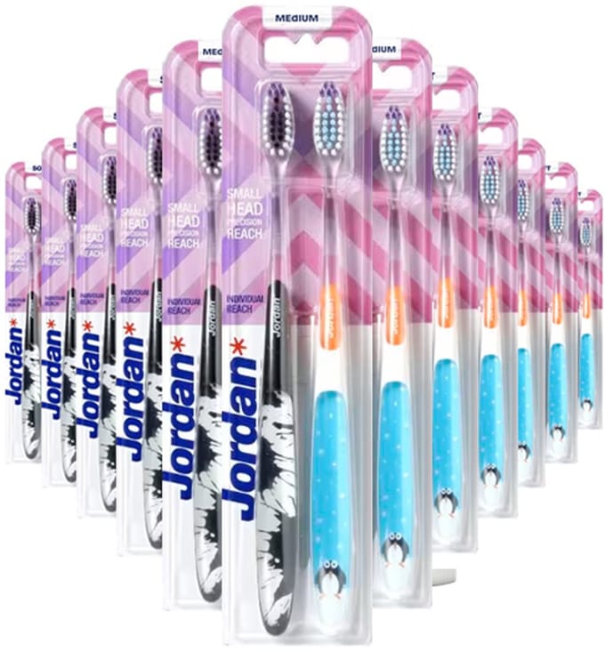 12x Jordan - Individual Reach Medium Tandenborstel - 2pack