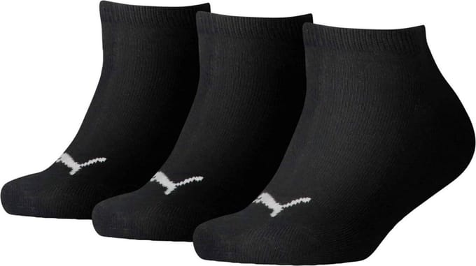 Puma - Kids 3-Pack Sneaker Sokken Invisible Zwart - 23-26