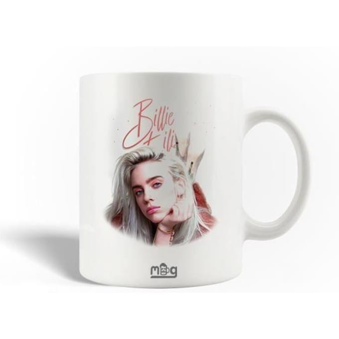 Mug - Billie Eilish - Fan Art - Céramique - 30 cl - Compatible lave-vaisselle