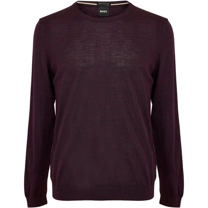 Hugo Boss Heren Leno-P Trui (Maroon)