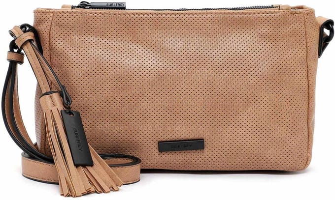 SURI FREY Schoudertas Celly Crossover Bag Sand Lichtbruin