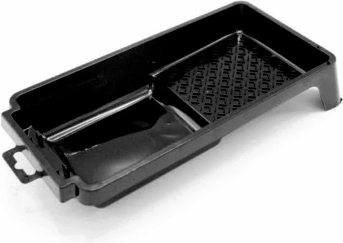 Benson Verfbak voor verfrollers/lakrollers - zwart - tot 10 cm
