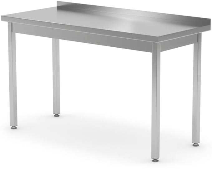 Hendi - Staal Werktafel - 100x70x85 cm - Met Rant - Roestvrij