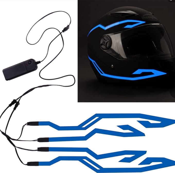 Helm verlichting - Helm neon motor verlichting