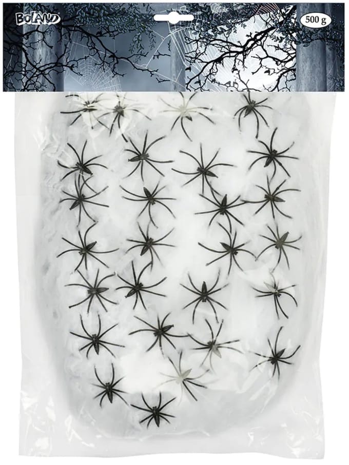 Boland Spinnenrag - 500 gram - uitrekbare watten - spinnenweb - halloween thema