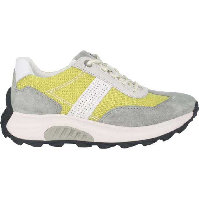 Gabor rollingsoft sensitive 26.914.42 - dames rollende wandelsneaker - Geel - maat 42.5 (EU) 8.5 (UK)