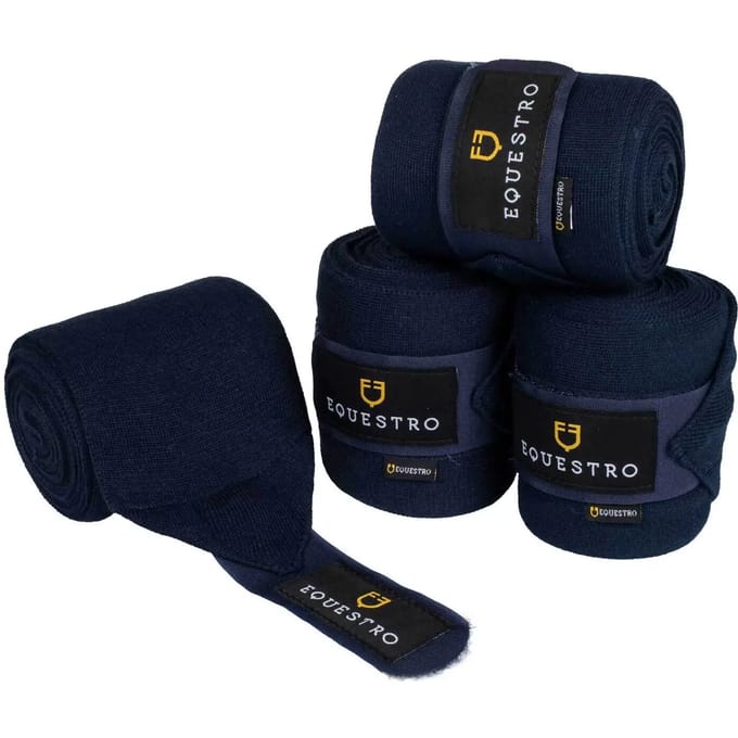 Wollen rustbanden voor paarden Equestro (x4)