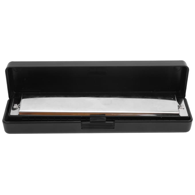 Mondharmonica met 24 gaten C-toon Octaafstemming Beginner Populair Muziekinstrument Benodigdheden black