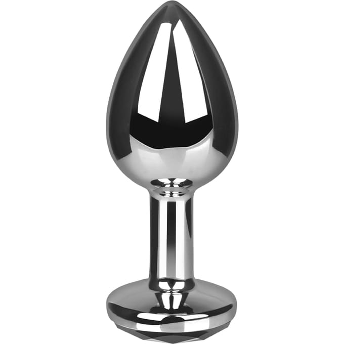 Rimba - Sofia - Metalen Buttplug Met Kristal - Wit