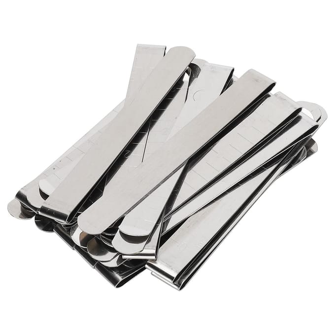 Ensemble de 20 Pinces à Ourlet 3 Pouces Fixation Métallique Règle de Mesure Marqueur DIY Accessoires de Couture white
