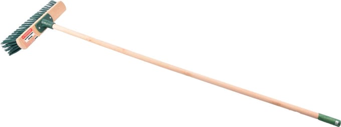 Bezem 30cm inclusief steel 120cm groen Household Bezem stevig