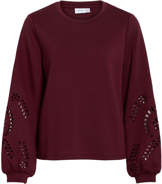VILA - VISANDY L/S DETAIL SWEAT TOP - Dames Trui