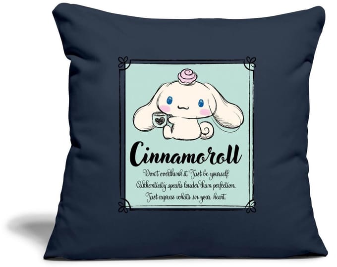 Cinnamoroll Don't Overthink It. Just Be Yourself Sierkussenhoes, 45 x 45 cm
