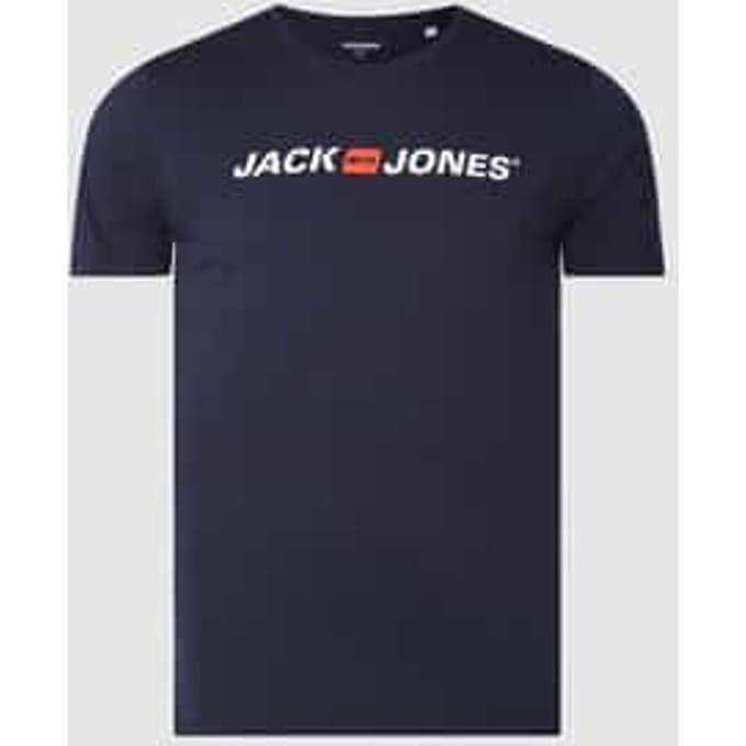 T-shirt met labelprint, model 'CORP'