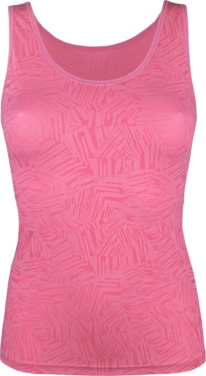 Avet dames hemd microfiber 75021 Langer Model Fuchsia geprint - maat XL