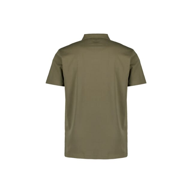 No Excess Polo V Solid Stretch Dark Moss Size: M | Polo Shirts Outlet | Heren | Bruin