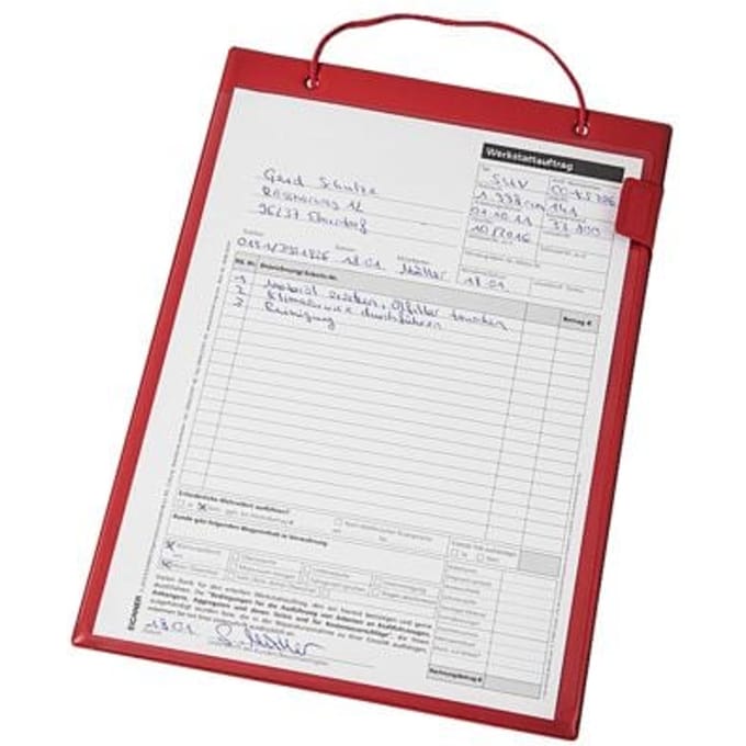 Eichner opdrachtentas met klittenbandkoord en etui rood - 9015-00313