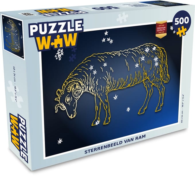 Puzzel Sterrenbeeld - Ram - Sterren - Legpuzzel - Puzzel 500 stukjes