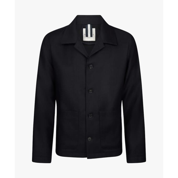 Profuomo Overshirt Wool Donkerblauw (navy) - Maat XL - Heren