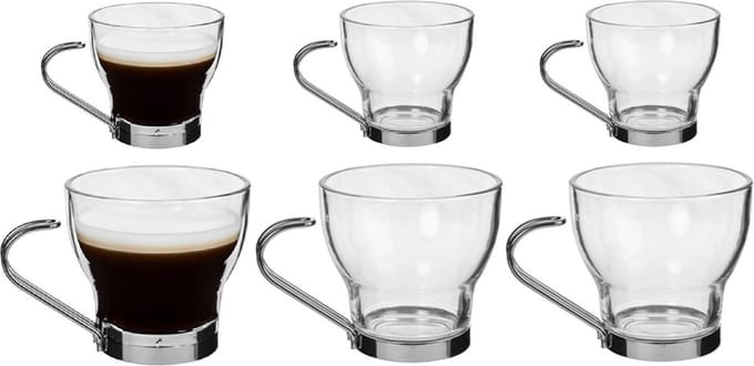 Alessandro Koffieglazen ParaCafe - 12 stuks - 100 ml en 220 ml
