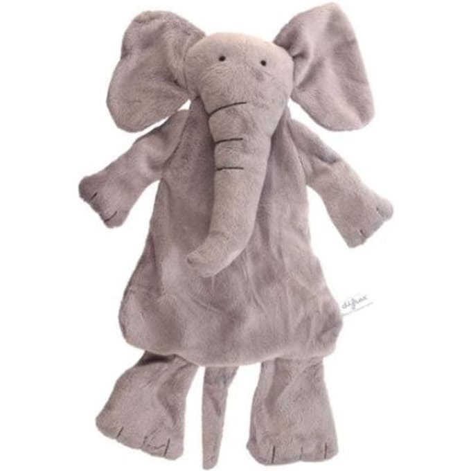Difrax Babyknuffel - Olifant Elliot - Zachte platte knuffel