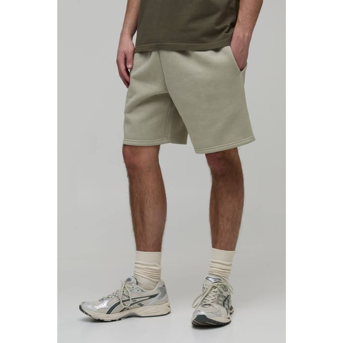 Essential Relaxed Fit Jersey Short | Light Khaki | Size Small
