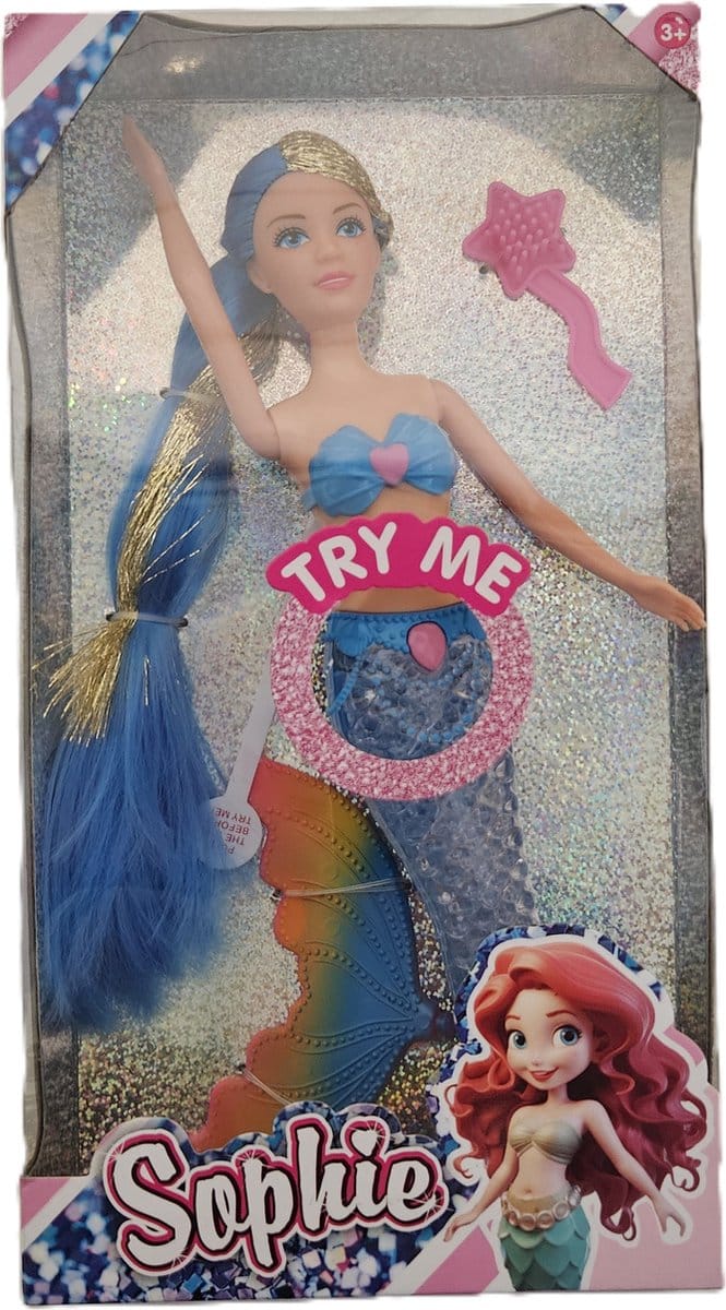 Zeemeerminpop Sophie Blauw