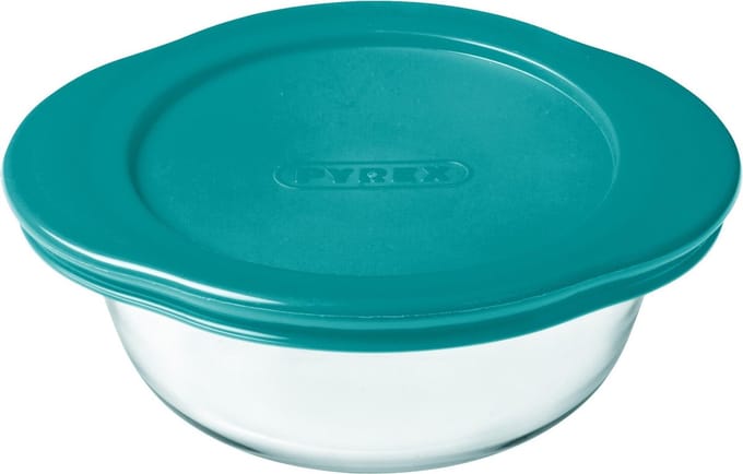 Pyrex - Cook & Store Schaal Rond met Deksel 2,2 liter - Glas - Transparant