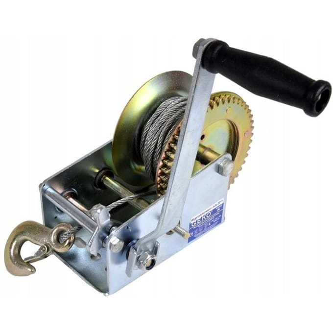 GEKO Handlier - 1150 kg - 10 m staalkabel - Dubbele versnelling - Handrem